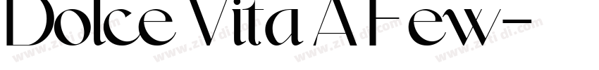 Dolce Vita A Few字体转换